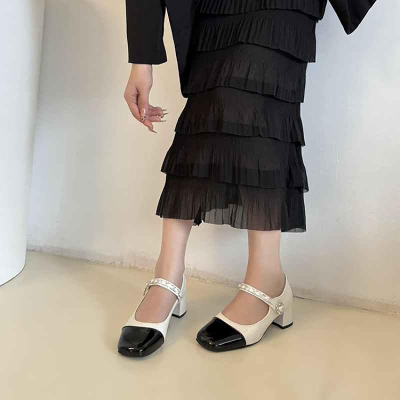 Formal Women Daily Wear Slippers - 2026 Parelgespslippers met dikke zool -