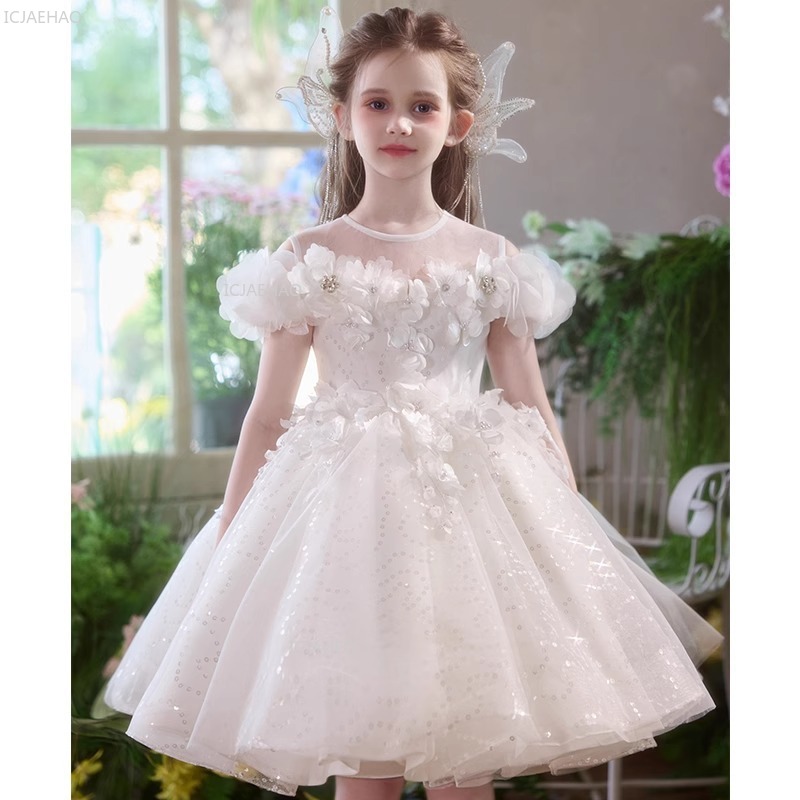 Women'S Formal Wear For Girls - Meisjes prinsessenfeestjurk Bloemenmeisje trouwjurk Verjaardag Bruid