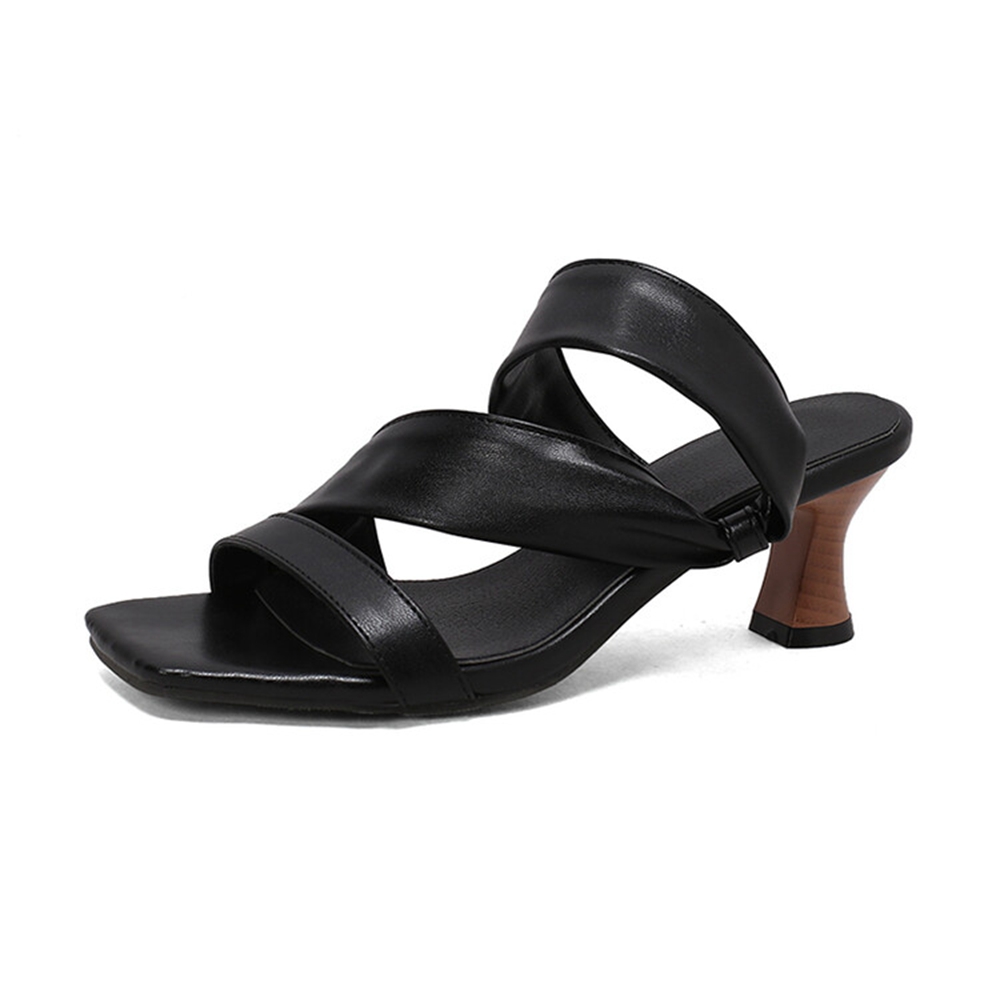 Kitten Heel Women - Plus Size Dames Instap Mule Sandalen