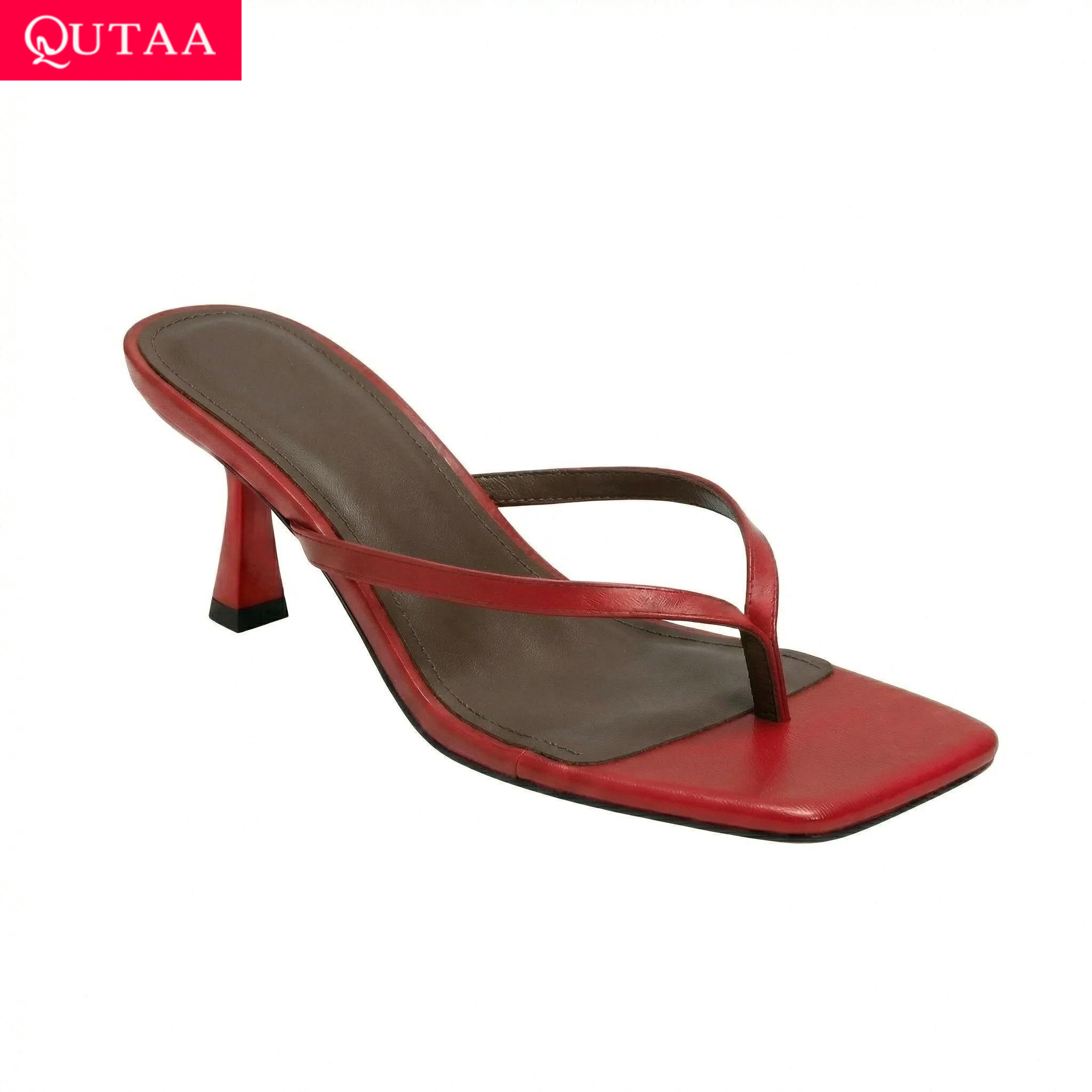 QUTAA Nieuws Mode Slippers Vro - Kitten Heel Women recensie en prijs