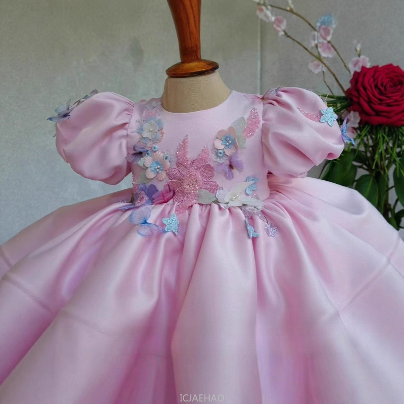 Nieuwe kinderen satijnen jurk  - Women'S Formal Wear For Girls recensie en prijs