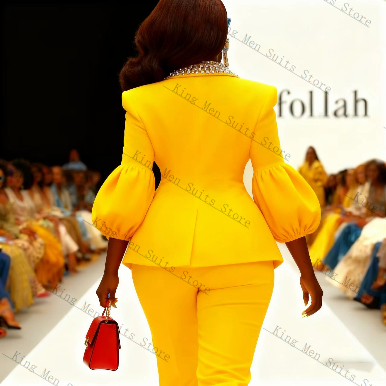 Kristallen Geel Vrouwen Pak Se - Yellow Formal Wear Women recensie en prijs