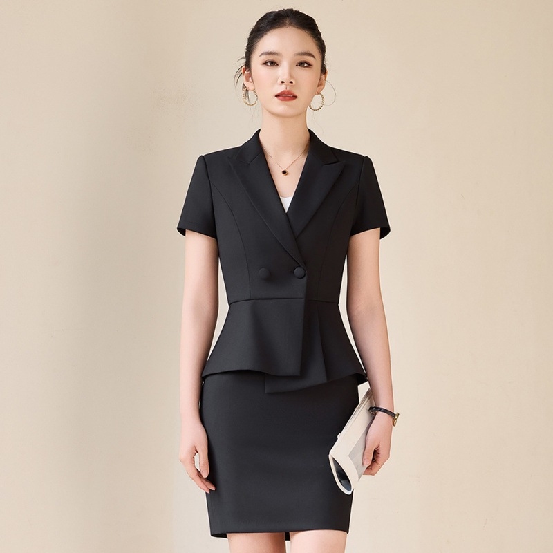 Grijs pak met korte mouwen voo - Women Formal Wear Store recensie en prijs