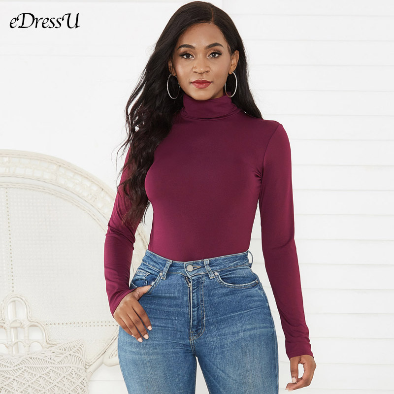 Vrouwen Bodysuit Coltrui Herfs - Turtleneck Bodysuit Office recensie en prijs