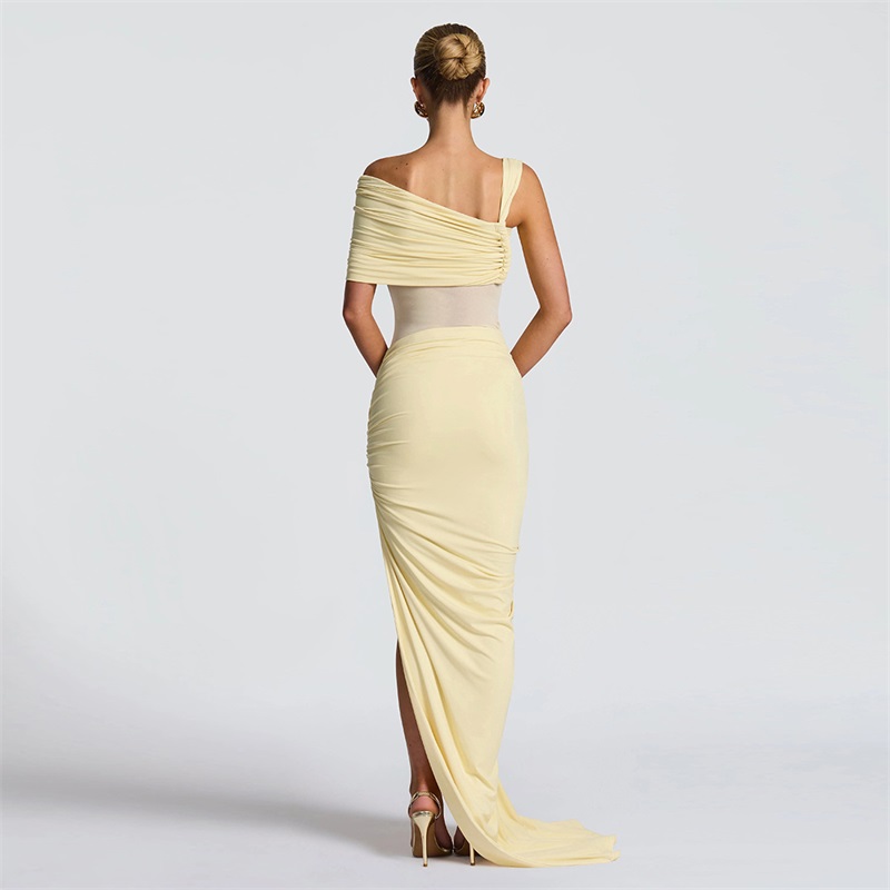 Geel Vrouwen Galajurk 2-delig  - Yellow Formal Wear Women recensie en prijs