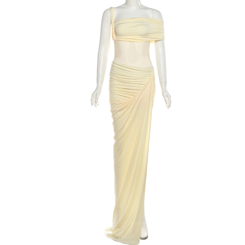 Geel Vrouwen Galajurk 2-delig  - Yellow Formal Wear Women recensie en prijs