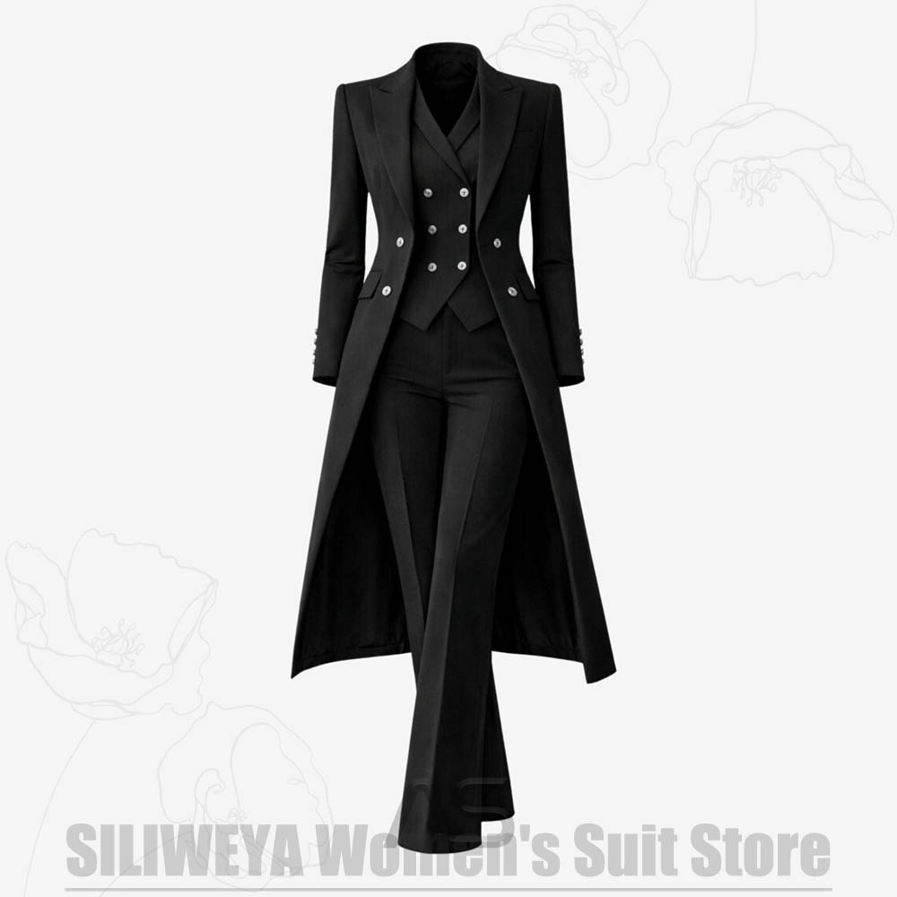 Damespak 3-delig dubbelgeknoop - Women Formal Wear For Party recensie en prijs