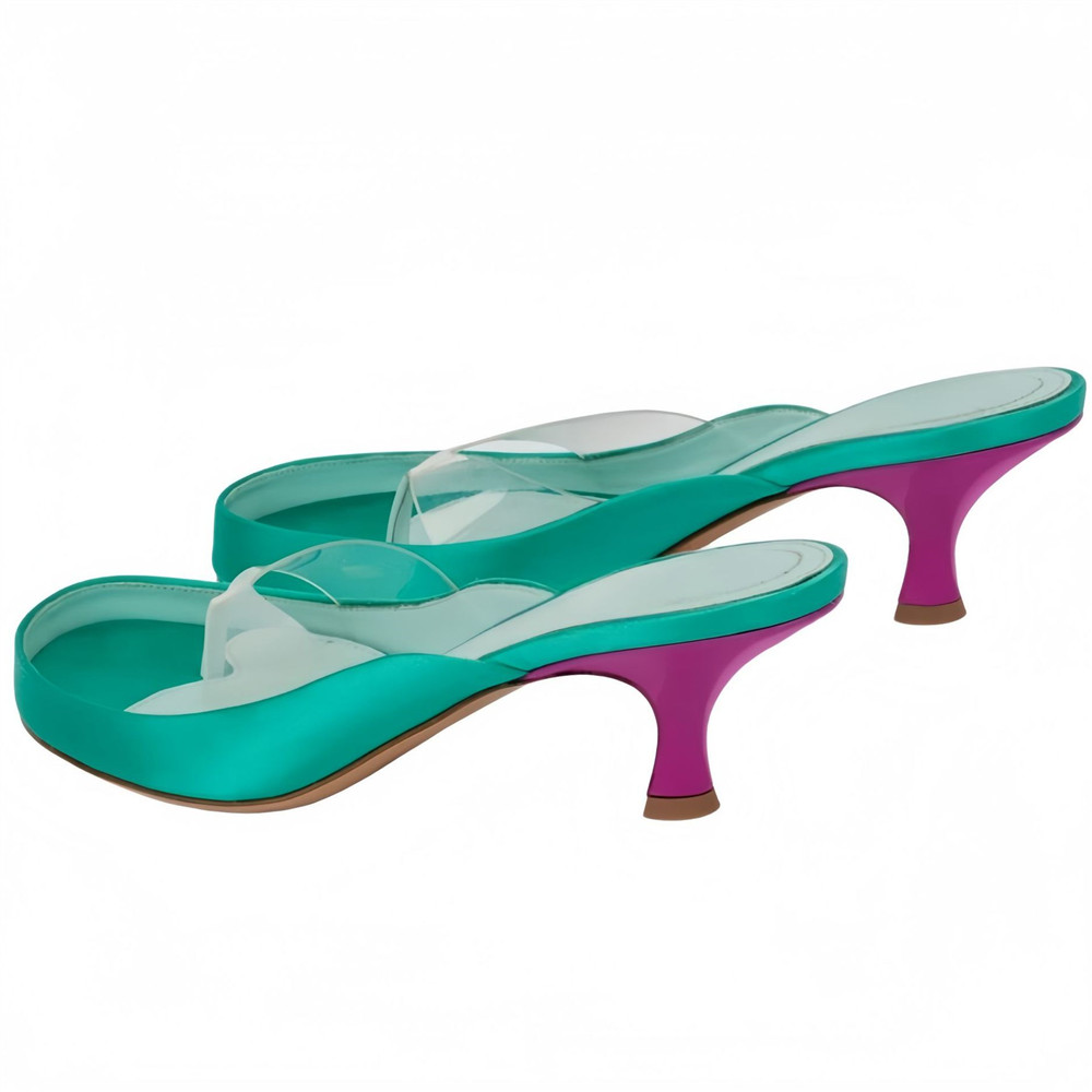 Dames gouden satijnen thong mu - Kitten Heel Women recensie en prijs