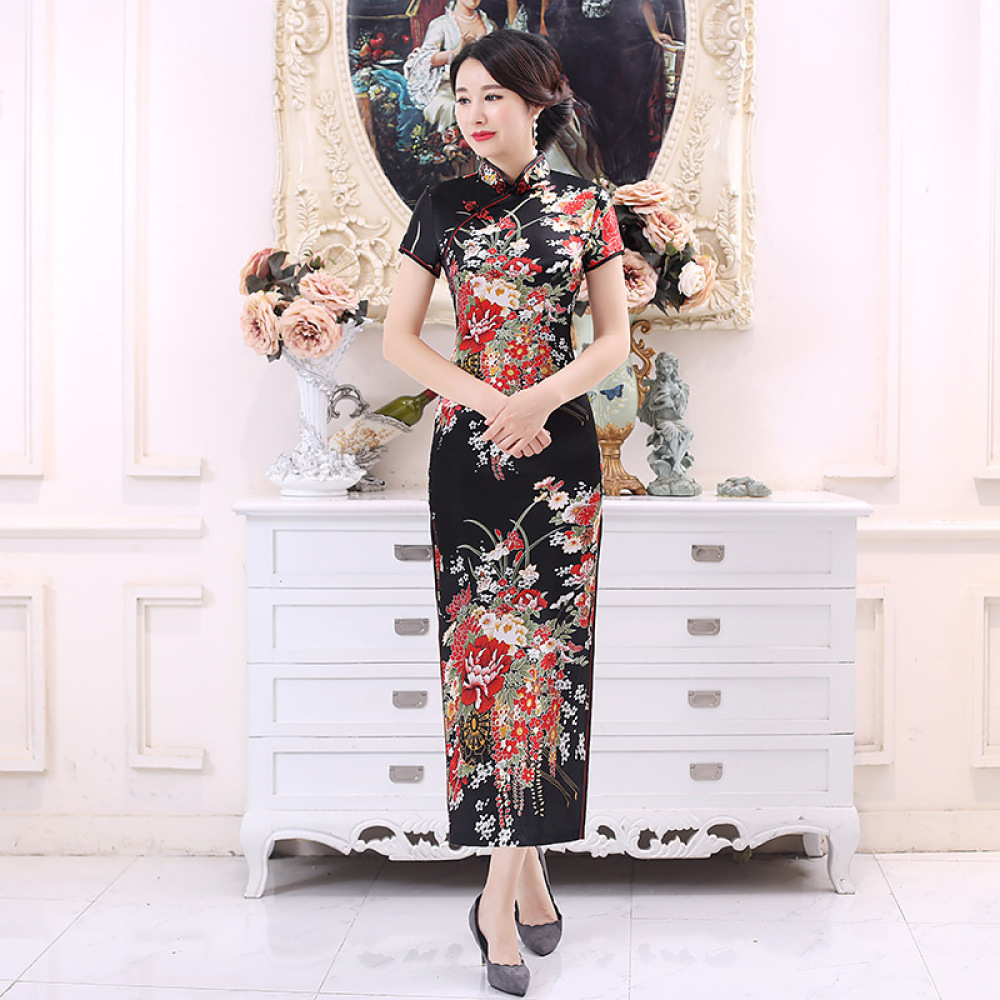 Klassieke satijnen cheongsam l - Women Formal Wear For Plus Size recensie en prijs